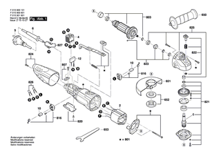BOSCH Stirnlochschlssel | Ersatzteile fr 9005, 9006 - 2610Z00820