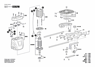 BOSCH Abdeckplatte | Ersatzteile für 1101, 1840 - 2610Z00971