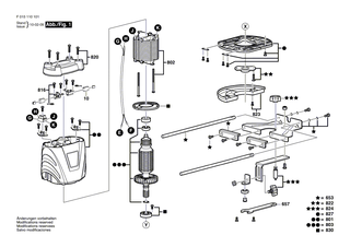 BOSCH Abdeckplatte | Ersatzteile für 1101, 1840 - 2610Z00971