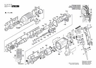 BOSCH Motorgehäuse BLAU | Ersatzteile für 11 234 VSR | 1615108112