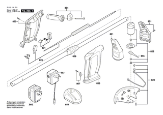 BOSCH Stativ | Ersatzteile f�r 1166, 1167 - 2610Z04430