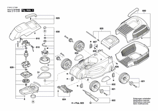 BOSCH Befestigungsblech | Ersatzteile f�r 1170 - 2610Z06038