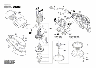 BOSCH Motorgeh�use | Ersatzteile f�r 7440 - 2610Z06049