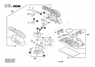 BOSCH Fussplatte | Ersatzteile f�r 7338, 7347 - 2610Z06065