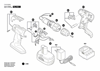 BOSCH Ersatzteilsatz | Ersatzteile f�r 1003 - 2610Z06147