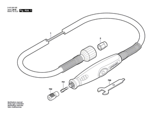 BOSCH Schraubh�lse 1/8 | Ersatzteile f�r Handgriff-Set - 2615110480