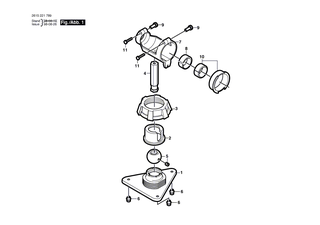 BOSCH Schraube | Ersatzteile für Maschinenschraubstock, Fr - 2615294205