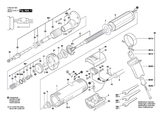 BOSCH Zylinderschraube DIN 84-AM3x12-5.8 | Ersatzteile f�r Geradschleifer, Hf-Geradschleifer - 2910011054
