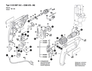 BOSCH Zylinderschraube DIN 84-BM4x30-8.8 | Ersatzteile f�r GSB 16 RE, Schlagbohrmaschine - 2910021134