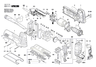 BOSCH Innensechskantschraube DIN 7984 M6x30-8.8 | Ersatzteile f�r GST 140 CE, GST 140 BCE - 2910131205
