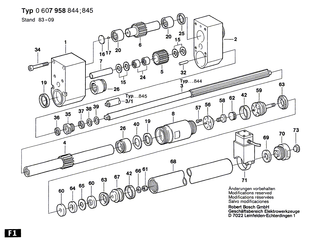 BOSCH Innensechskantschraube DIN 912-M5x45-8.8 | Ersatzteile f�r Blechschere, HV 74 - 2910141172