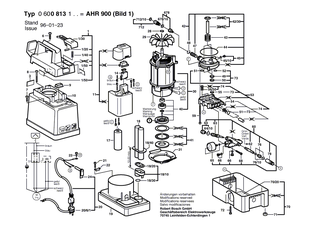 BOSCH Innensechskantschraube DIN 912-M6x65-8.8 | Ersatzteile f�r AHR 800, AHR 1000 - 2910141218