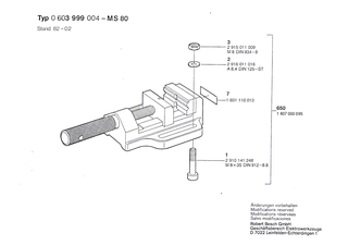 BOSCH Innensechskantschraube DIN 912-M8x35-8.8 | Ersatzteile f�r S 7, S 32 - 2910141248