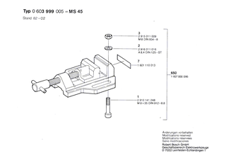BOSCH Innensechskantschraube DIN 912-M8x35-8.8 | Ersatzteile f�r S 7, S 32 - 2910141248
