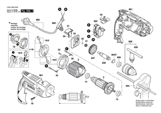 BOSCH Blechschraube DIN 7981-ST2,2x9,5-C-H | Ersatzteile f�r GSB 13, GSB 13 RE - 2910611002