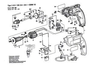 BOSCH Blechschraube DIN 7981-B2,9x16-C-H | Ersatzteile f�r GSB 450 RE, GBM 350 - 2910611007