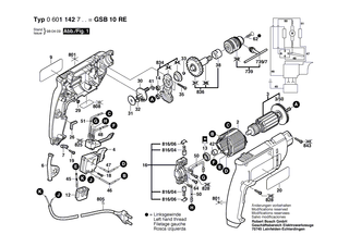 BOSCH Blechschraube DIN 7981-B2,9x16-C-H | Ersatzteile f�r GSB 450 RE, GBM 350 - 2910611007