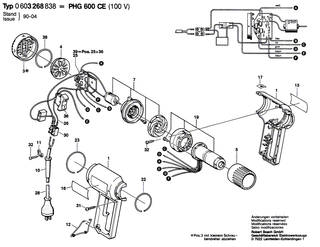 BOSCH Blechschraube DIN 7983-B2,9x16 | Ersatzteile f�r GHG 600 CE, PHG 500 - 2910615507