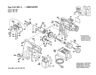BOSCH Linsenschraube DIN 7985-M3x8-4.8 | Ersatzteile f�r GBM 7,2 VES, GBM 12 VE - 2910641050