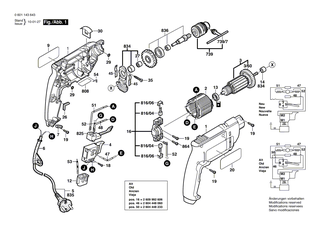 BOSCH Linsenschraube DIN 7985-M4x25-8.8 | Ersatzteile f�r GSB 450 RE, HSH 28 - 2910951132