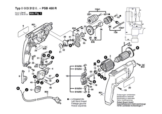 BOSCH Sechskantschraube M6x45 DIN 931-8.8 | Ersatzteile f�r PSB 400 - 2911001211