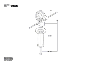 BOSCH Sechskantschraube M8x45 | Ersatzteile f�r GSB 16 RE, GSB 780-2 RE - 2911061252