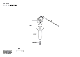 BOSCH Sechskantschraube M8x45 | Ersatzteile f�r GSB 16 RE, GSB 780-2 RE - 2911061252