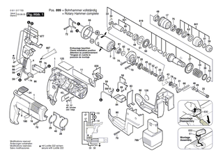 BOSCH Blechschraube DIN7981-ST2,9x9,5C-Z | Ersatzteile f�r AHR 800, AHR 1000 - 2912401005