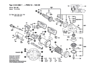 BOSCH Blechschraube DIN 7981-ST3,9x25-C-Z | Ersatzteile für GSF 100 A, GWS 14-125 C - 2912401022