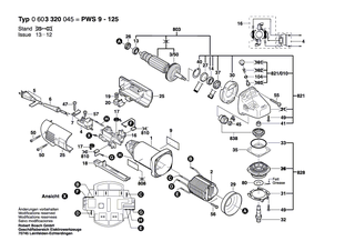 BOSCH Blechschraube DIN 7981-ST3,9x25-C-Z | Ersatzteile für GSF 100 A, GWS 14-125 C - 2912401022