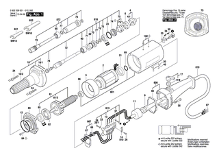BOSCH Gewindefurchschraube | Ersatzteile f�r GR.65, Hf-Geradschleifer - 2914461403