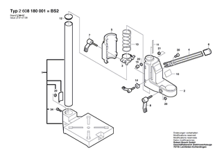 BOSCH Sechskantmutter DIN 985-M6-8 | Ersatzteile f�r AXT 1800, AXT 2200 - 2915061004