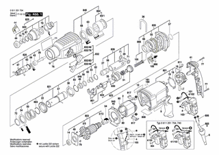 BOSCH Luftleitring | Ersatzteile für GBH 2-26 RE | 1619P09825