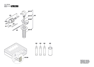 BOSCH Werkzeugaufnahme | Ersatzteile für GBH 2-26 DE | 1617000598