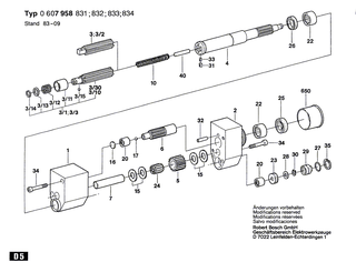 BOSCH Steckkerbstift DIN 1474-5x50-ST | Ersatzteile f�r Spindellager, Vorsatzgetriebe - 2917680134