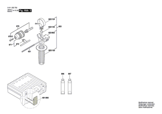 BOSCH Motorgehäuse BLAU | Ersatzteile für GBH 2-24 | 1617000558