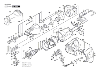 BOSCH Gummibuchse | Ersatzteile f�r GSA 900 PE, GSA 1200 E - 3600206501