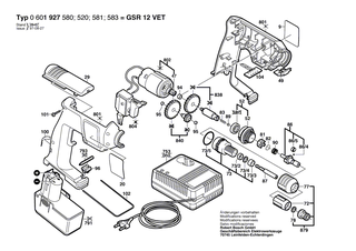 BOSCH Dichtring | Ersatzteile f�r GSR 12 VET - 3600290503
