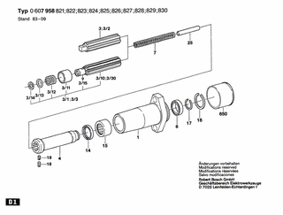 BOSCH Hohlwelle | Ersatzteile f�r Spindellager - 3600700011