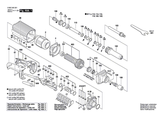 BOSCH Firmenschild | Ersatzteile f�r Hf-Geradschleifer, Geradschleifer - 3601110047