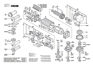 BOSCH Firmenschild | Ersatzteile f�r Hf-Geradschleifer, Geradschleifer - 3601110047
