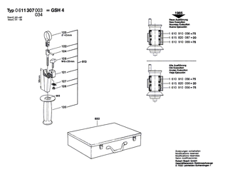 BOSCH Zylinderschraube DIN 84-AM4x8-8.8 | Ersatzteile f�r GSH 4 | 2910021118