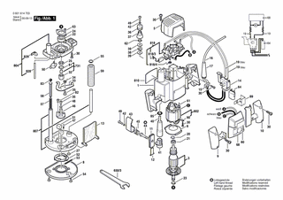 BOSCH Hinweisschild | Ersatzteile f�r GOF 900 ACE -...
