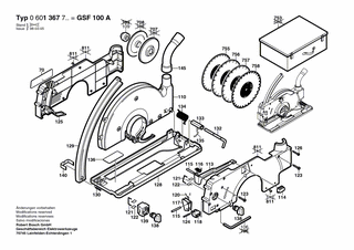 BOSCH Schwenkachse | Ersatzteile für GSF 100 A - 3603101007