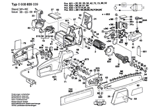 BOSCH Antriebswelle | Ersatzteile f�r AKE 30 B, AKE 35 B - 3603124011