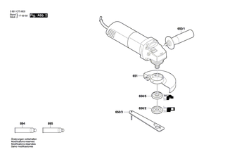 BOSCH Aufnahmeflansch 5/8-FL+B | Ersatzteile f�r 550 WATT-SERIE - 3603340501