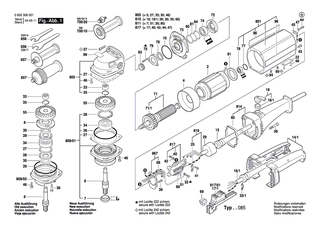 BOSCH Schleifspindel | Ersatzteile f�r Winkelschleifer, Hf-Winkelschleifer - 3603523032