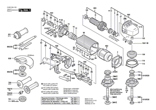 BOSCH L�ufer | Ersatzteile f�r Hf-Geradschleifer, Flachkopfwinkelschleifer - 3604080070