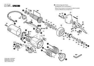 BOSCH Kohlebürstensatz | Ersatzteile für GSC 160, GSZ 160 - 3604321039