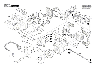 BOSCH Netzanschlussleitung EU 0,32m 2 x 1mm H07 RN-F | Ersatzteile f�r GBM 32-4, GRW 12 E - 3604460118